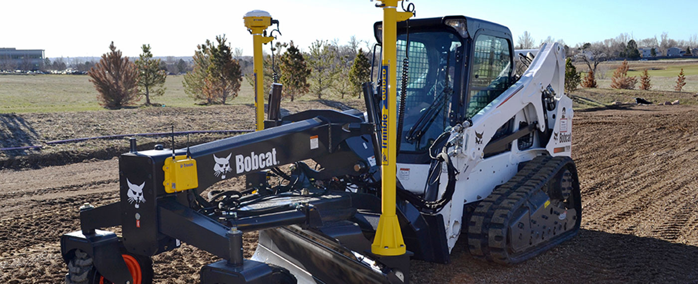 SITECH Trimble 3D Grading System on Skid Steer